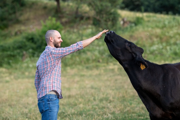 Alberto Cucchi ai pascoli del Drugolo
